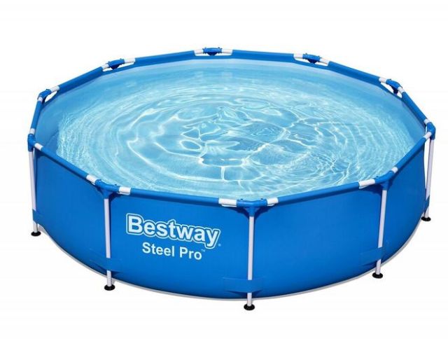 Каркасный бассейн Bestway 56677 размер 305 х 76 см в комплекте: (ремонтный комплект,сливной клапан). Объем 4485 л. 