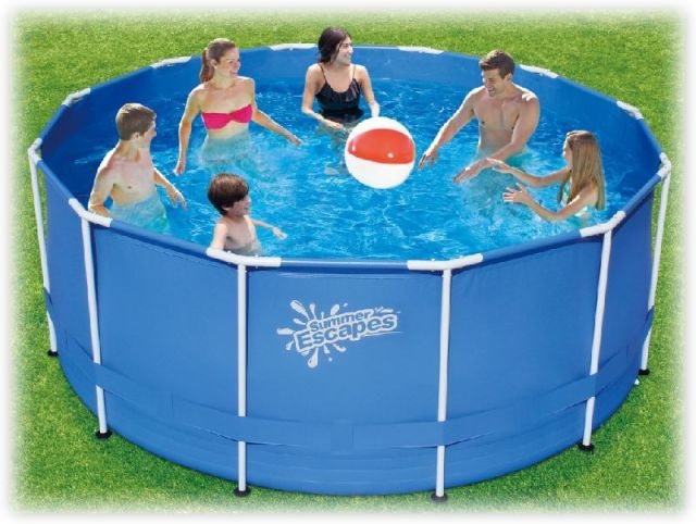 Каркасный бассейн Polygruop Summer Escapes Р20-1248-Z, размер 366 х 122 см в комплекте: (лестница, подложка, тент) 
