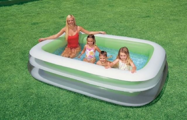Надувной бассейн intex 56483 размер 262 х 175 х 56 см для детей от 6-ти лет 