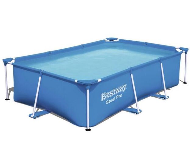 Каркасный бассейн прямоугольный Bestway 56403, размер 259 х 170 х 61 см. Объем - 2300 л 