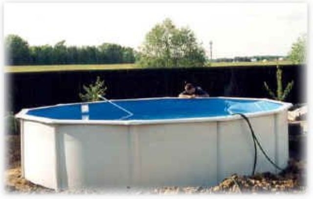 Каркасный бассейн морозоустойчивый Atlantic Pool круглый, размер 360 х 135 см, в комплекте песочный насос,, лестница, скиммер 