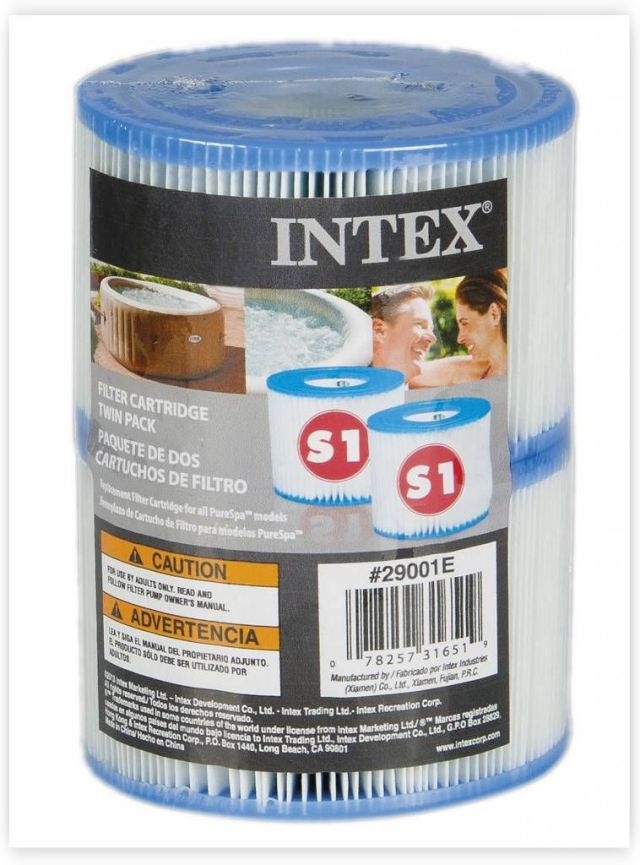Картридж для фильтра Intex 29001 для надувных джакузи (уп 2 шт) 