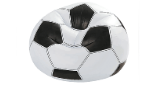 Кресло надувное футбольный мяч Intex 68557, размер 108 х 110 х 66 см 