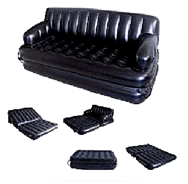 Надувной диван трансформер BD0012, размер  270 х 160 х 71 см внешний электронасос 
