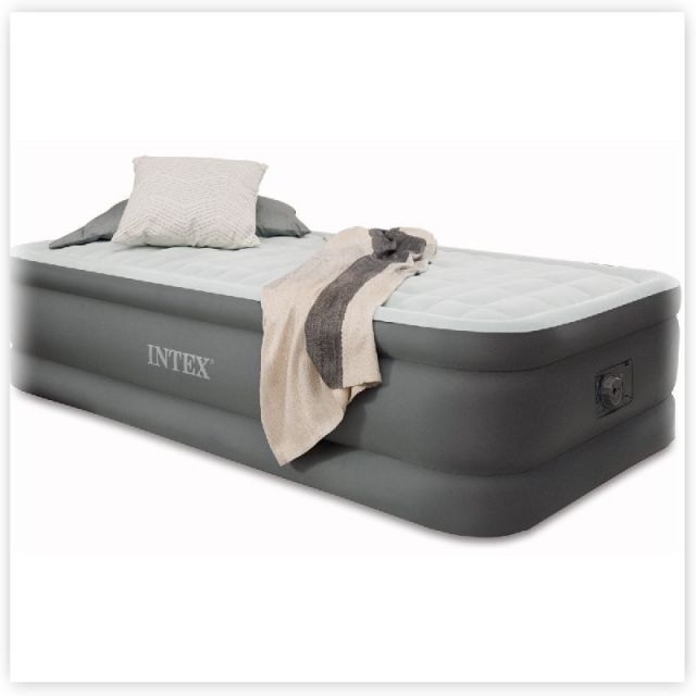 Надувная кровать односпальная Intex 64472, размер 99 х 191 х 46 см встроенный насос 
