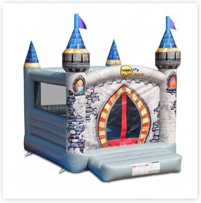 Коммерческий надувной батут Happy Hop PRO 1131N Замок Дракона, размер 445 x 345 x 400 см 