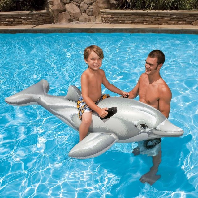 Надувная игрушка Дельфин Intex 58539, размеры 201 х 76 см 