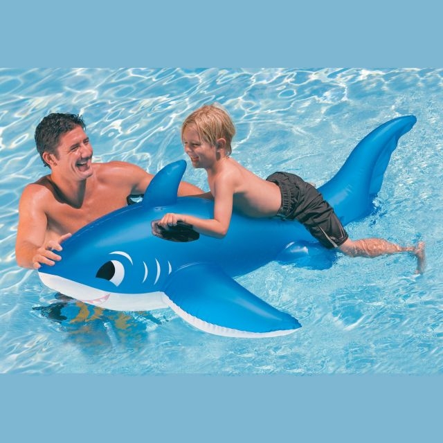 Надувная игрушка Плотик Акула Intex 56540, размер 171 х 76 см 