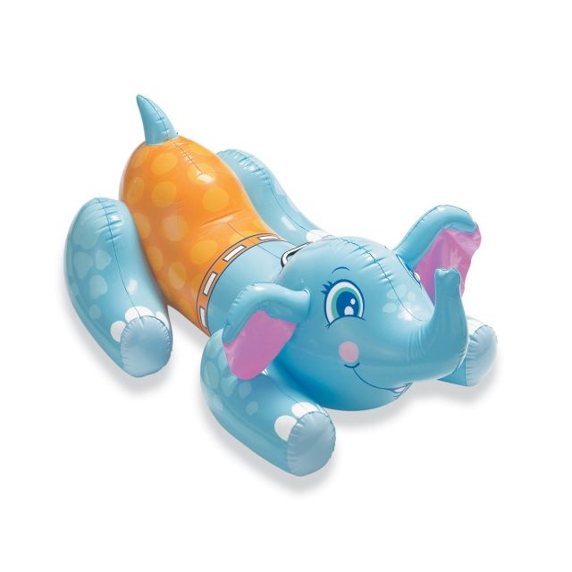Надувная игрушка Плотик Слоник Intex 56553, размер 119 х 62 см 