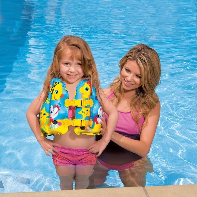 Жилет надувной страховочный для плавания Intex 59661, для детей от 3 - 6 лет 
