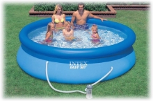 Надувной бассейн Intex 28122 (56922) Easy Set Pool, размер 305 х 76 см  в комплекте: (картриджный насос фильтр 1250 л/ч) 
