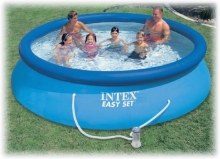 Надувной бассейн Intex 28132 (56422) Easy Set, размер 366 x 76 см в комплекте: (картриджный насос-фильтр 2006 л/ч) 