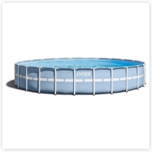 Каркасный бассейн Intex 28762 размер 732 х 132 см в комплекте: (картриджный насос-фильтр 9463 л/ч, лестница, подложка, тент) 
