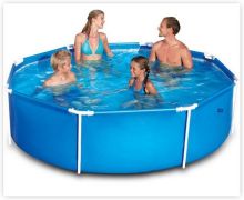 Каркасный бассейн Intex 26706, размер 305 х 99 см, в комплекте: (картриджный насос-фильтр 2006 л/ч, лестница) 