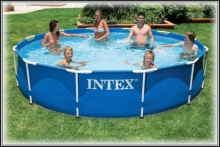 Каркасный бассейн Intex 28210, размер 366 х 76 см в комплекте: (ремонтный комплект,сливной клапан). Объём 6473 л. 