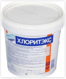 Хлоритэкс 0116 - дезинфекция воды в бассейне 0,8 кг (таблетки по 20 гр)