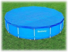 Тент чехол покрывало Bestway 58036 для круглого каркасного бассейна, диаметр 305 см 