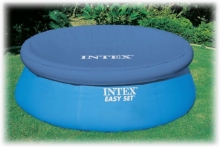 Тент чехол покрывало Intex 28020 для надувных бассейнов диаметр 244 см 