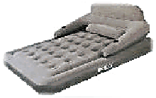 Надувная кровать двуспальная Intex 68916, размер 152 х 203 х 25 см внешний электронасос 