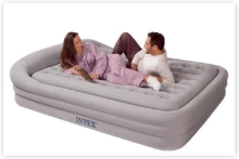 Надувная кровать двуспальная Intex 66972, размер 180  х241 х 56 см со съемным матрасом 